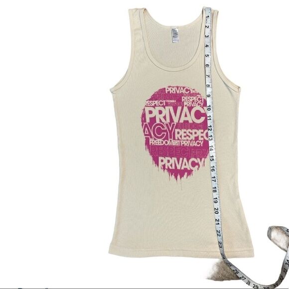 American Apparel Privacy Respect Freedom tank - Picture 6 of 7